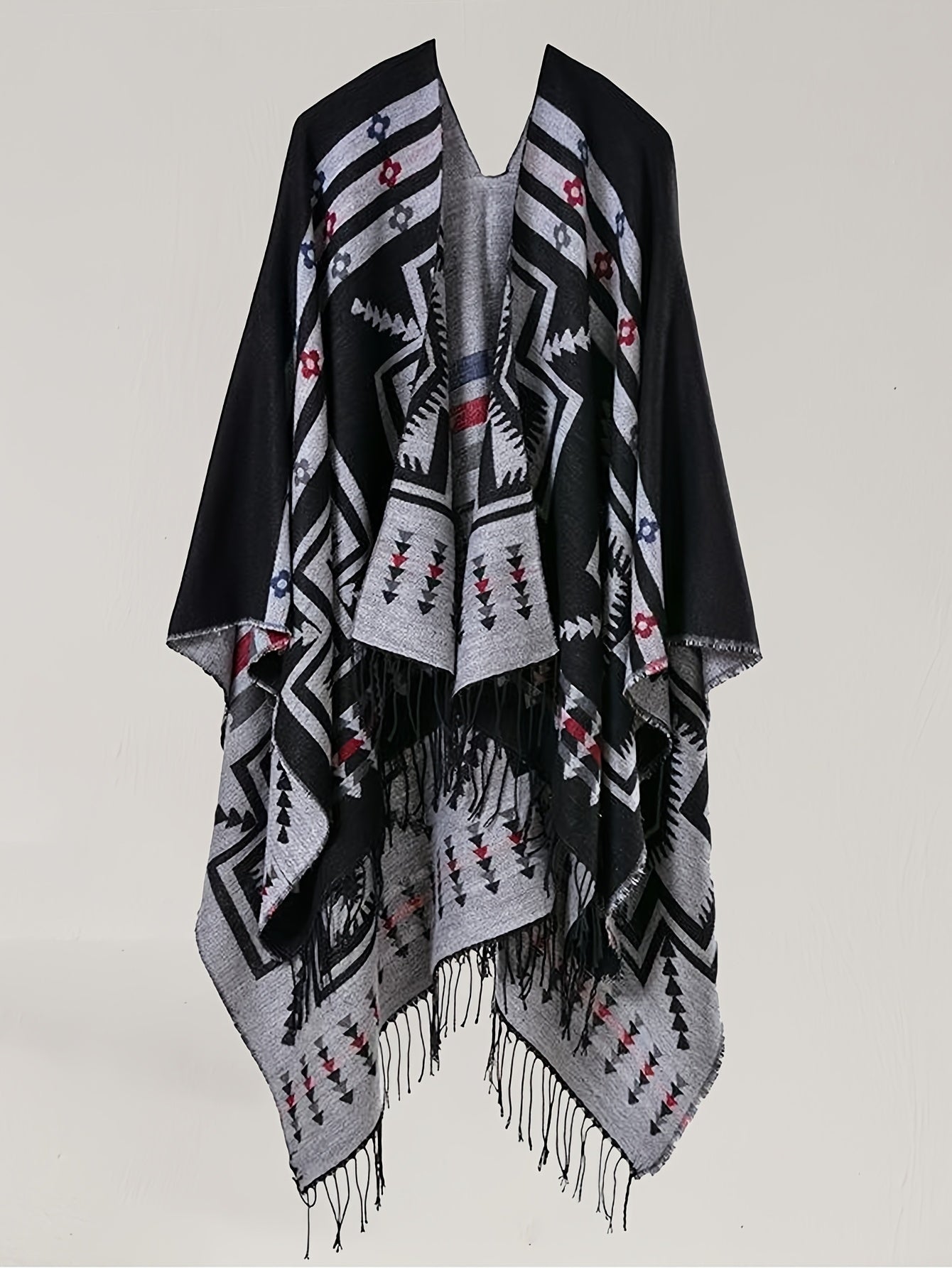 KTILG Ethnic Southwestern Shawl Scarf With Fringe Tassels