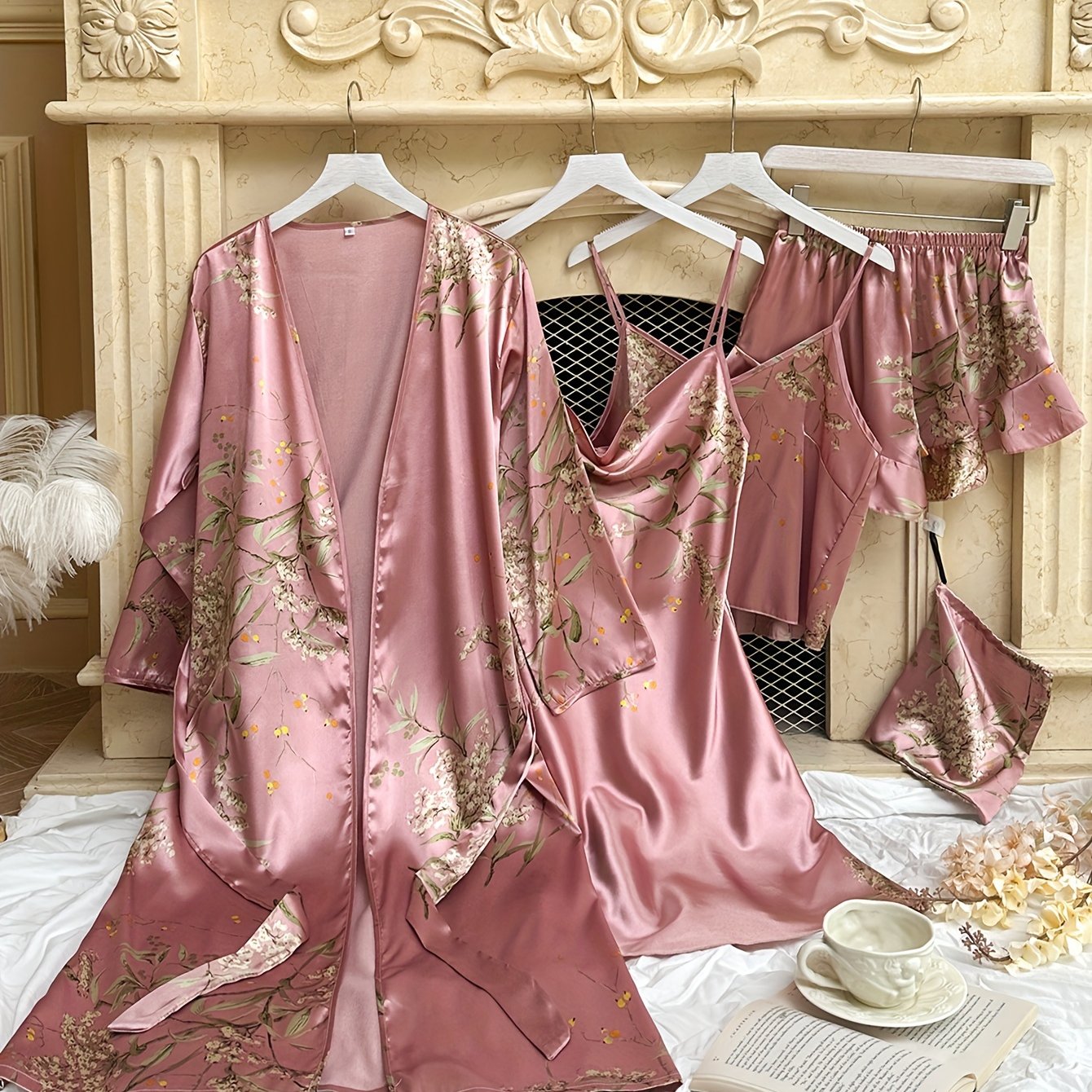 Blossom and Radiate Four Seasons Cherry Print Pajama Set