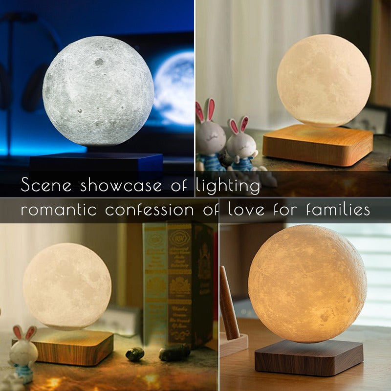 Blossom And Radiate Moon Lamp Magnetic Levitating Light
