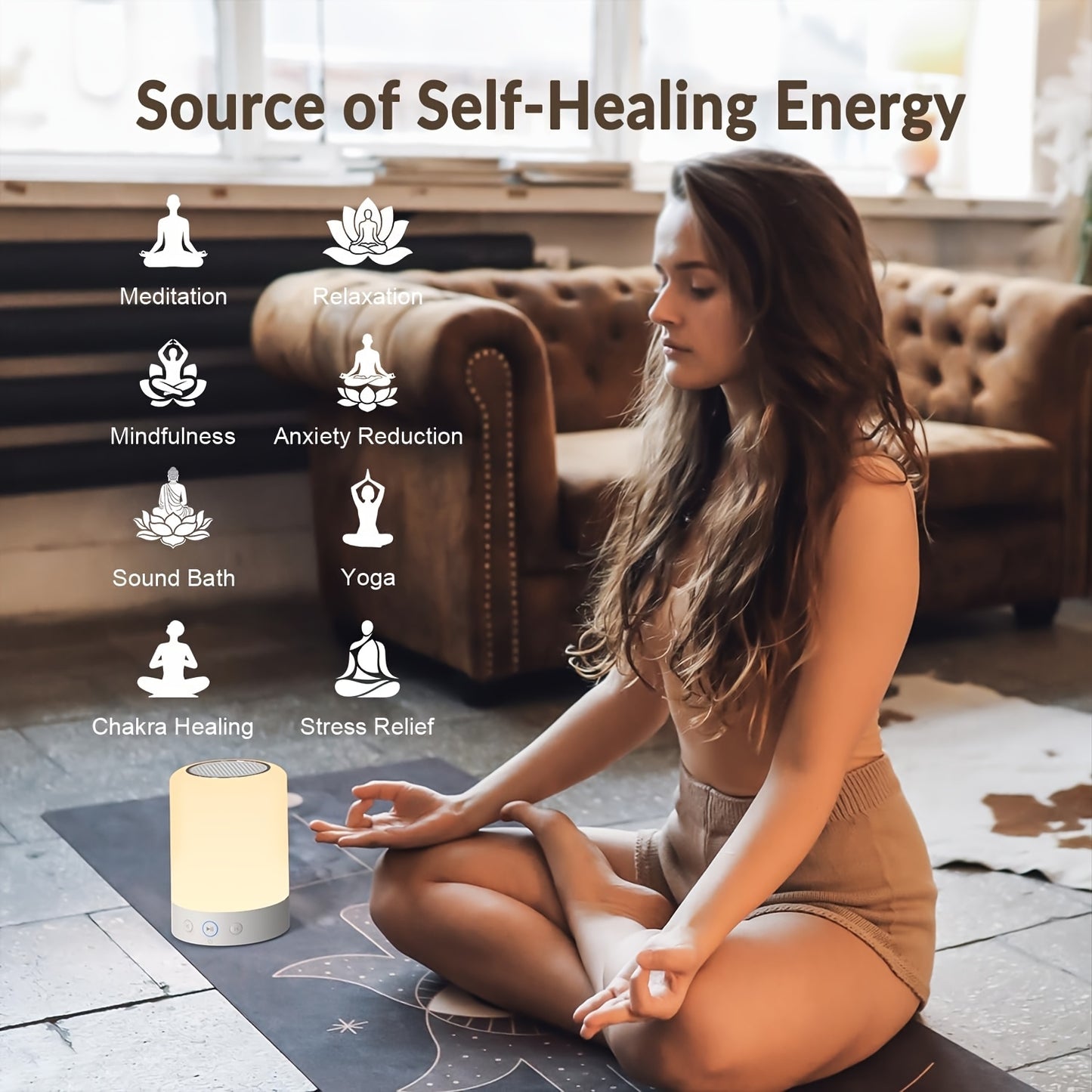 Tibetan Singing Bowl Machine With 9 Sounds And Night Light