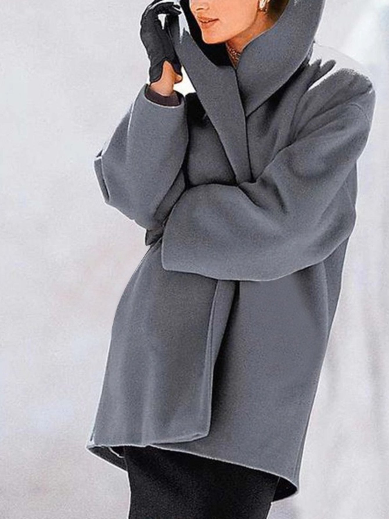 SCACTO Women's Winter Coat Formal Outerwear Button Front