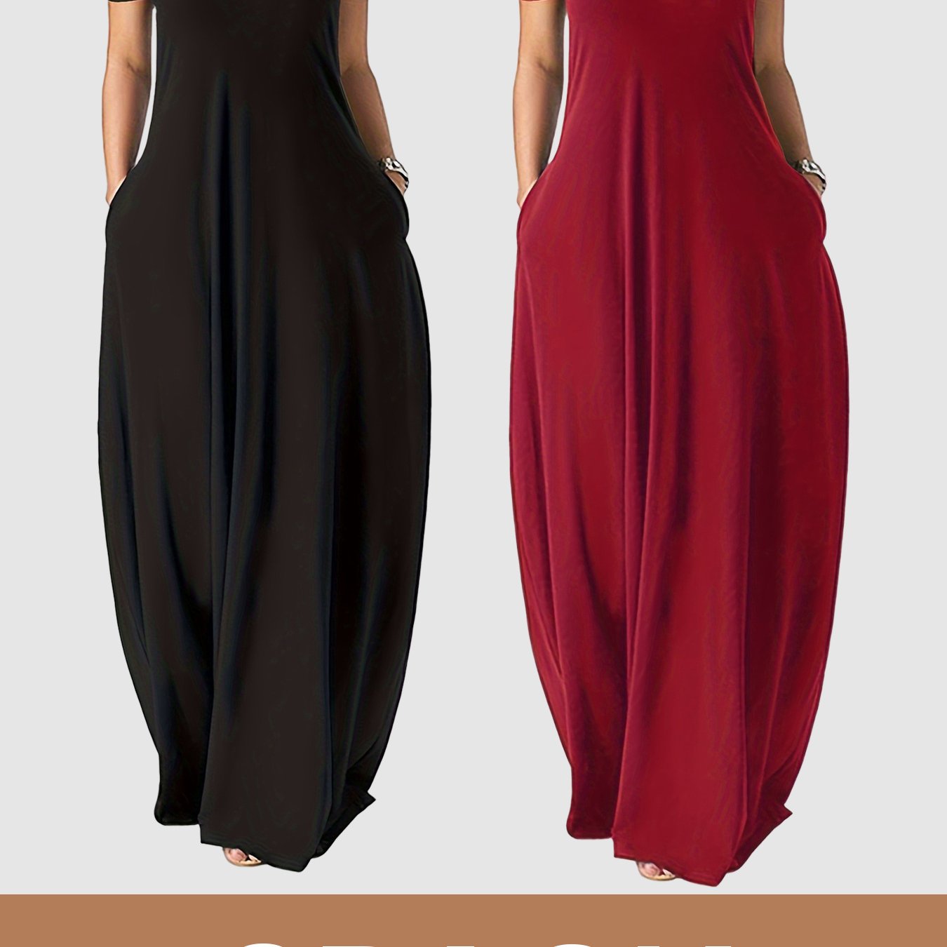 YIOWCOO 2 Pack Elegant Summer Long Dress For Weddings