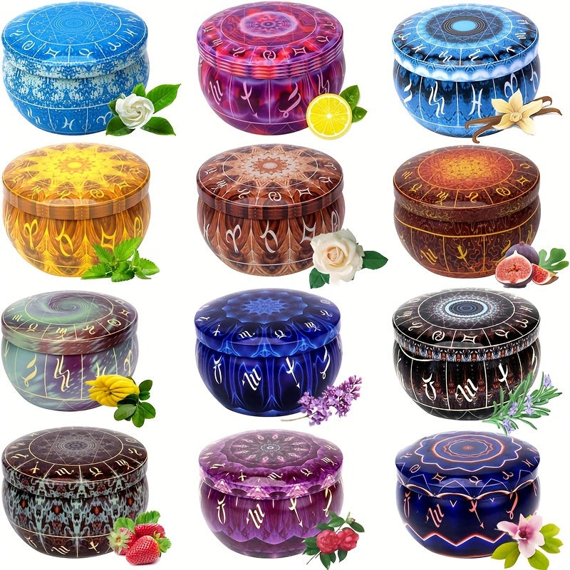 Blossom Radiate 12 Constellations Scented Candles Gift Set