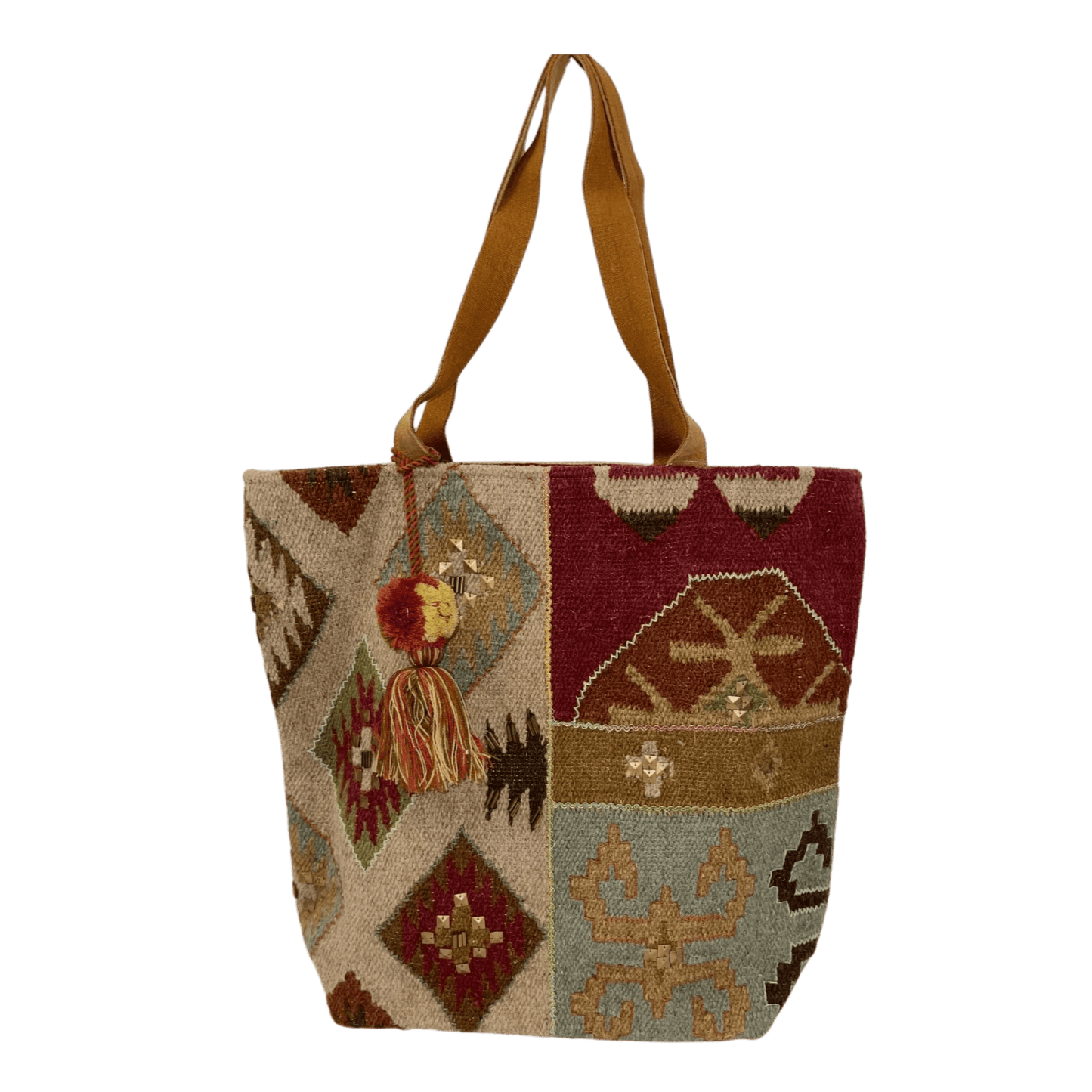 Angel Premium Bohemian Mosaic Tapestry Tote Bag For Women
