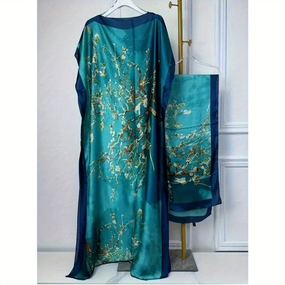 Blossom And Radiate Elegant Scarf Shawl Hooded Cape