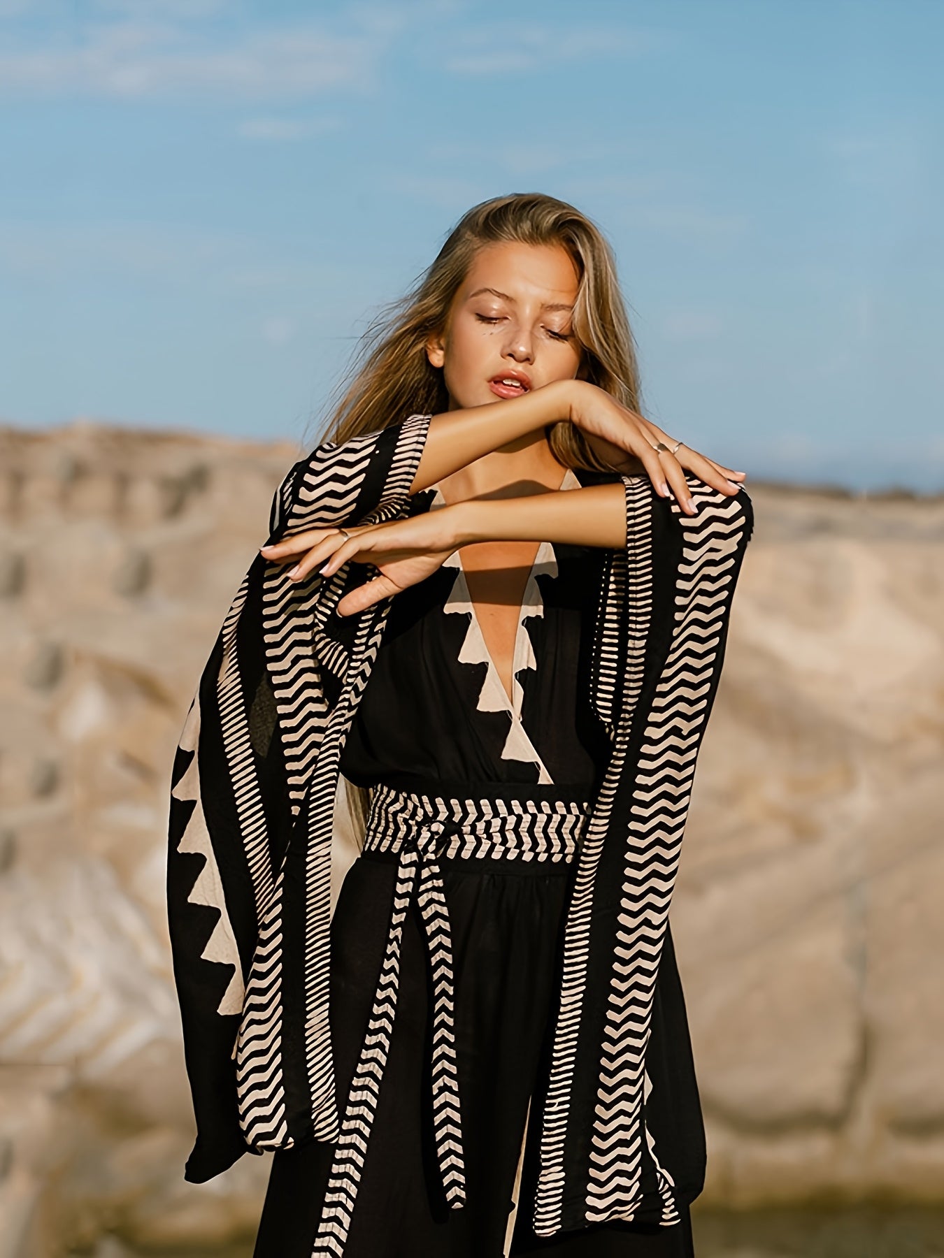 Bohemian Sun Protective Cardigan Cover Up for Vacations