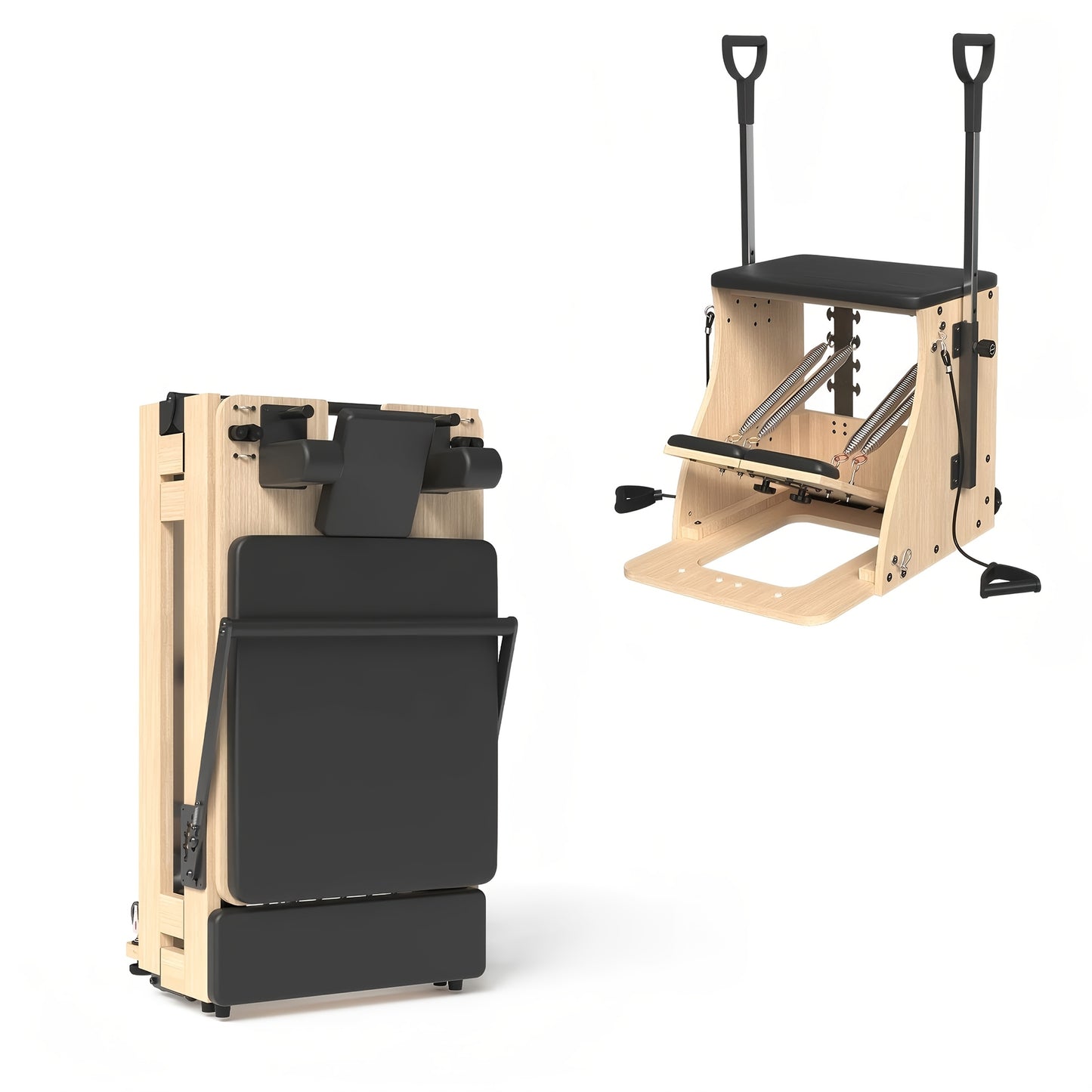 Pilates Reformer Machine With Foldable Design And Wheels