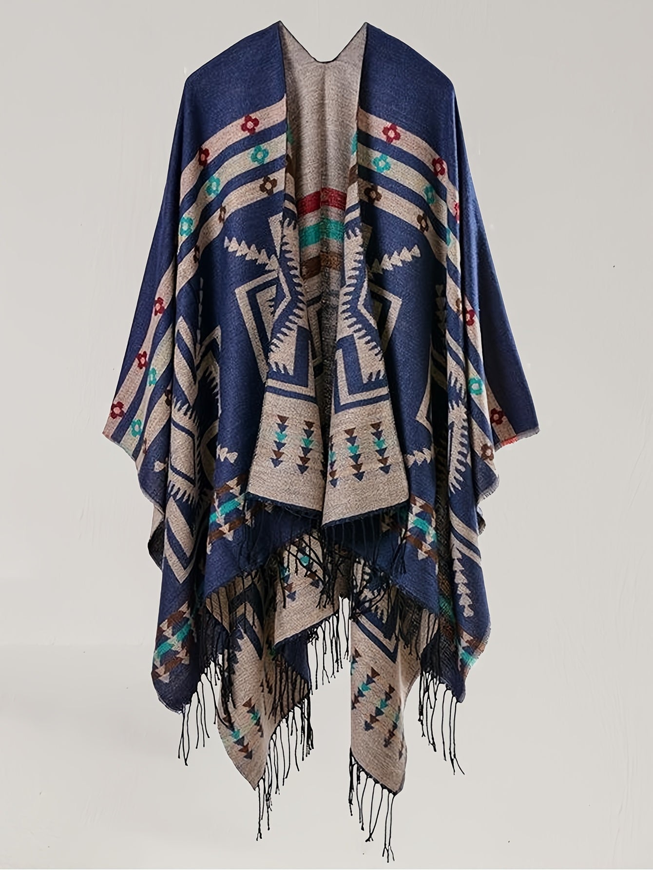 KTILG Ethnic Southwestern Shawl Scarf With Fringe Tassels