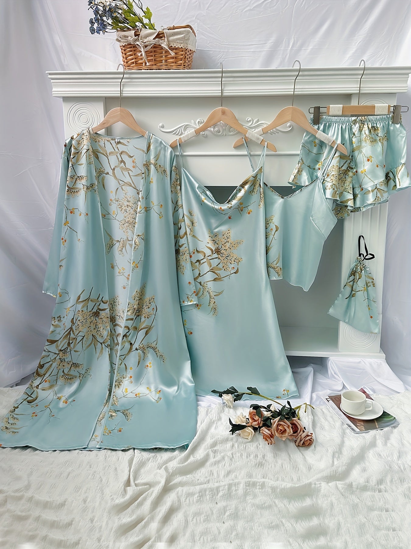 Blossom and Radiate Four Seasons Cherry Print Pajama Set
