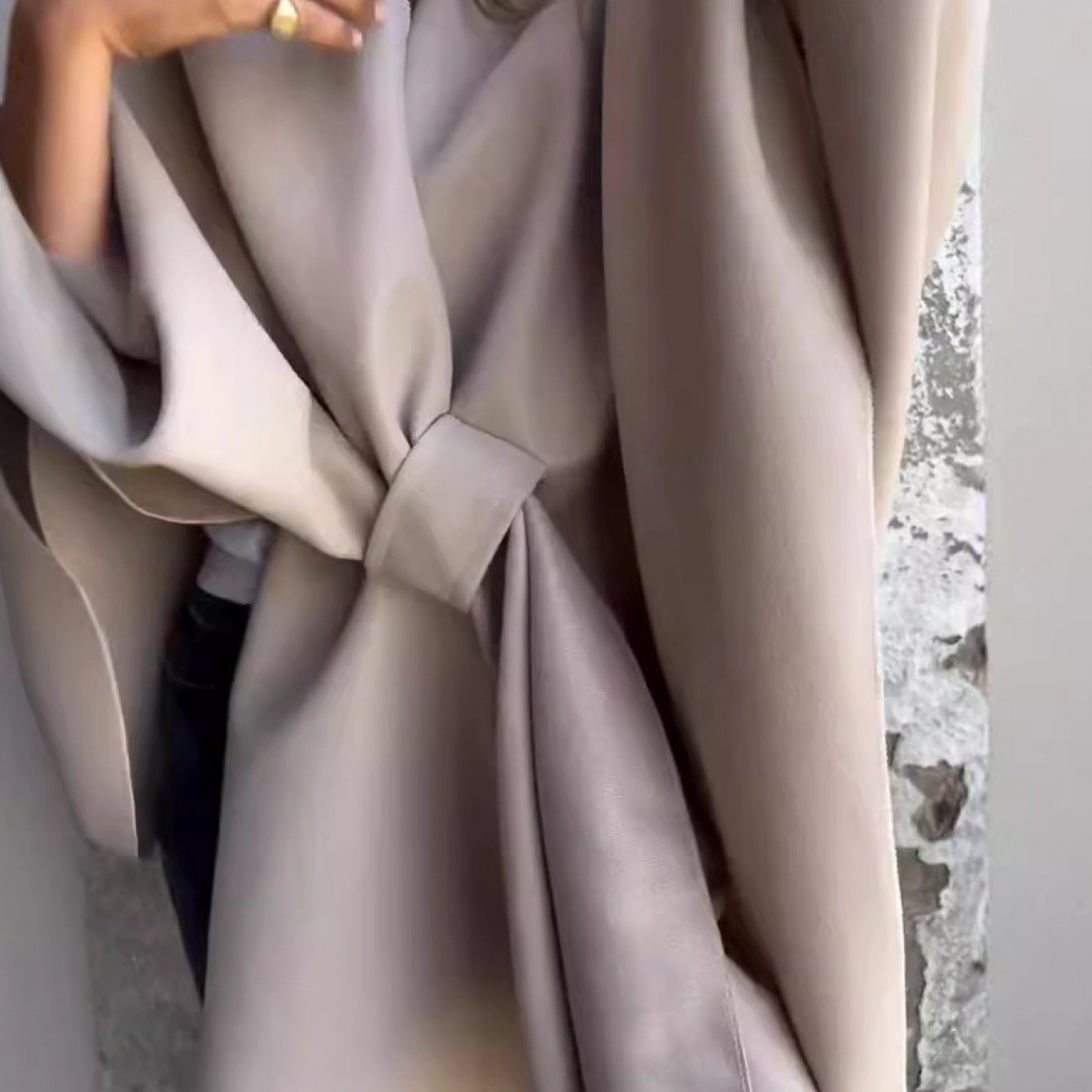 SCACTO Women Elegant Boho Cape Coat Soft Shawl Wrap