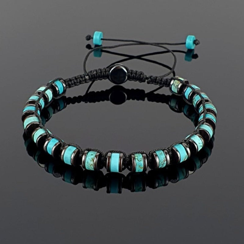 Bohemian Braided Stone Bead Bracelet Handmade Jewelry