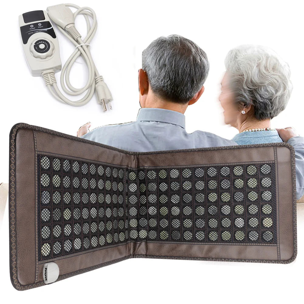 Bymaocar Far Infrared Jade Tourmaline Heating Pad Mat