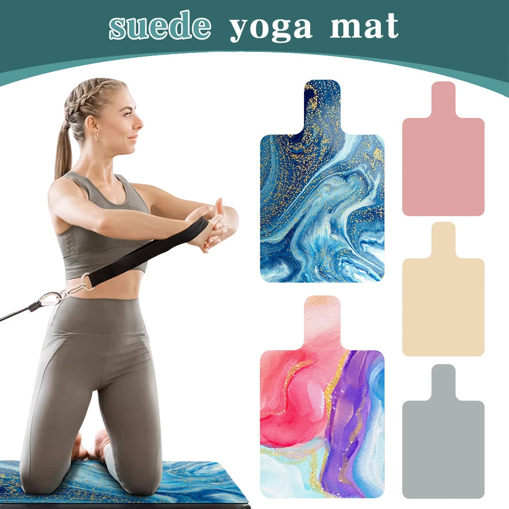 Pilates Suede Rubber Yoga Mat Non Slip for Reformer