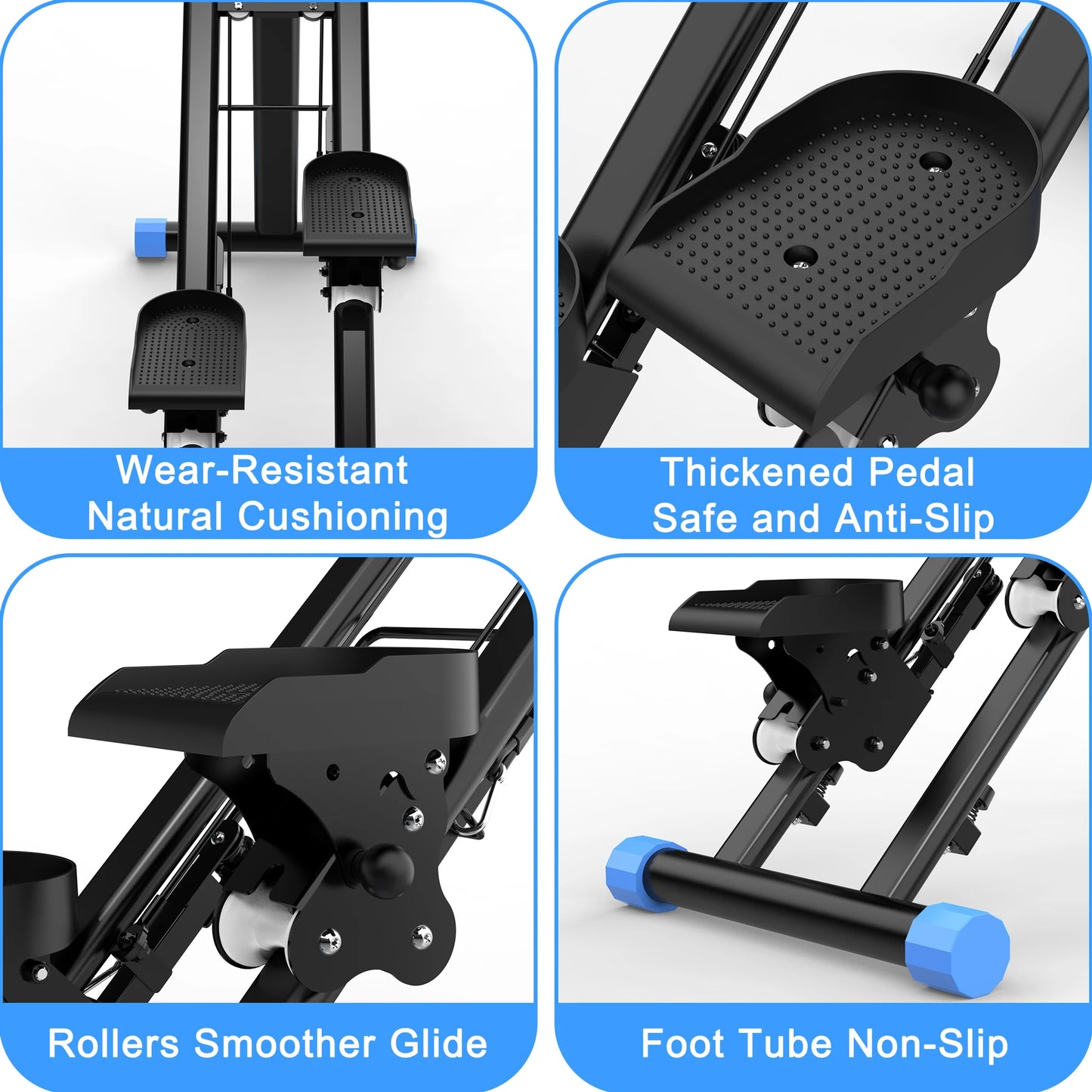 Stair Stepper Climber With Handlebar For Full Body Workout