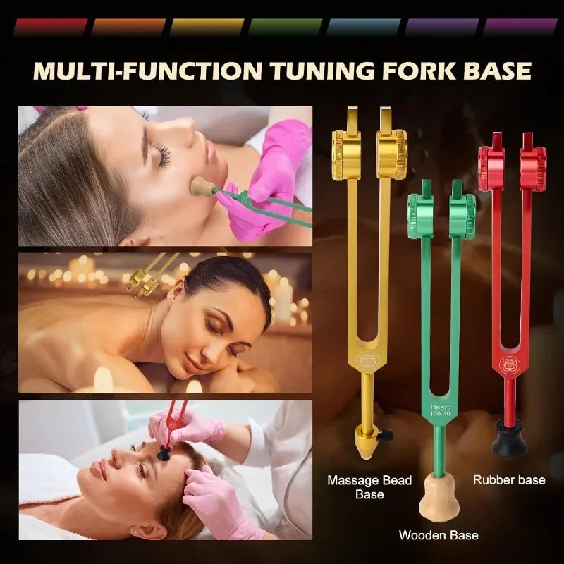 7 Chakra Tuning Forks Set For DNA Healing And Sound Therapy
