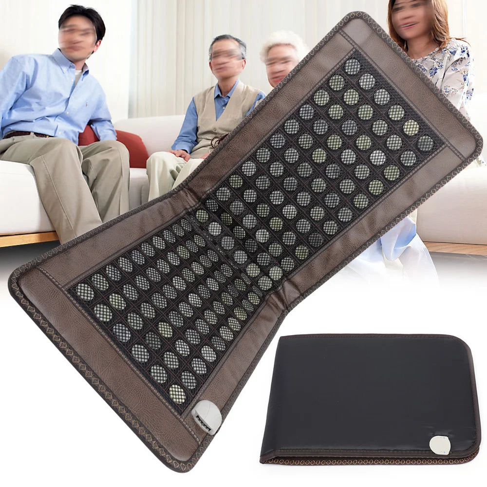 Bymaocar Far Infrared Jade Tourmaline Heating Pad Mat