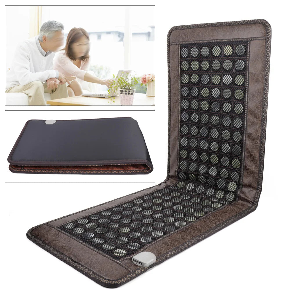 Bymaocar Far Infrared Jade Tourmaline Heating Pad Mat
