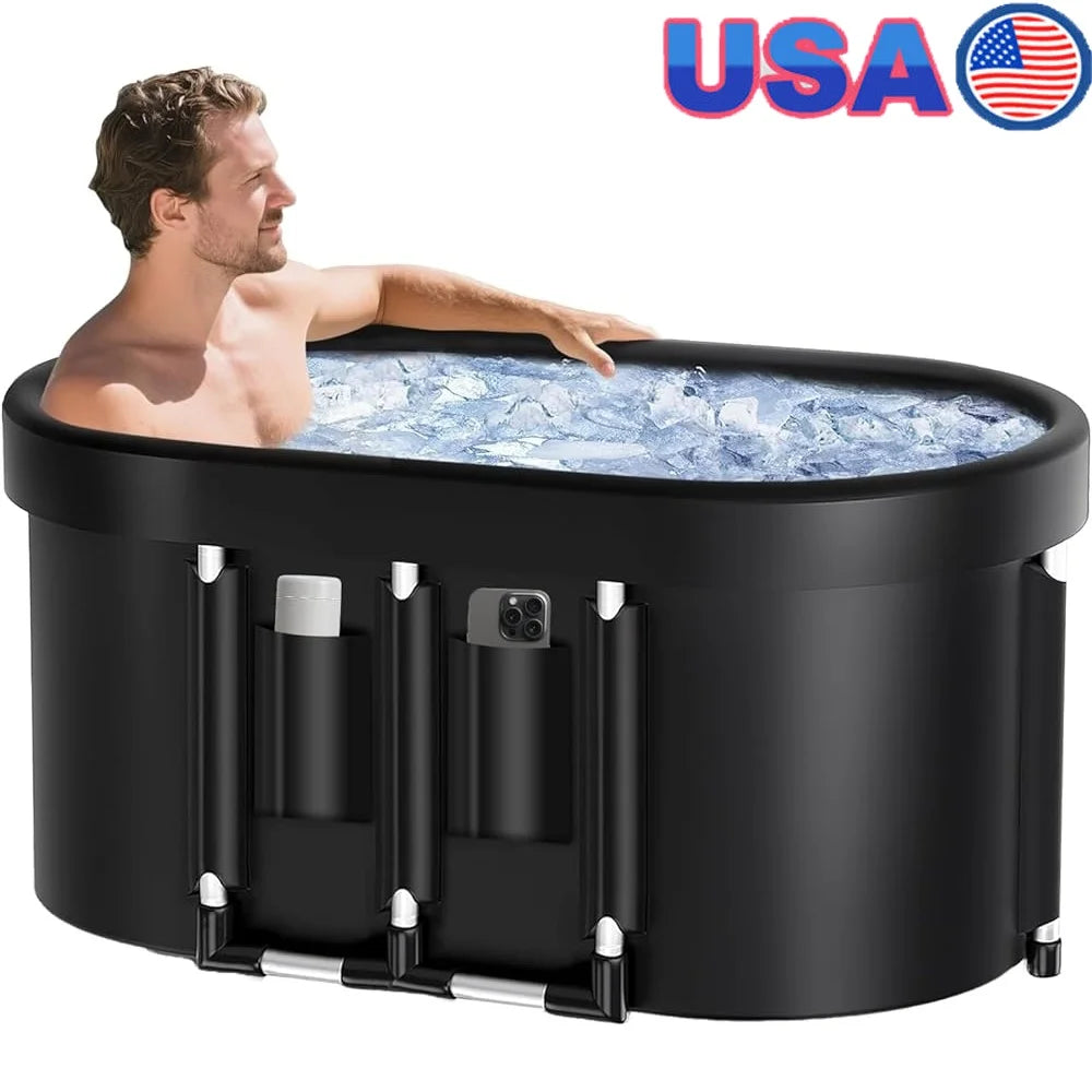 XMSJ Portable Ice Bath Tub Cold Plunge With Durable Cover
