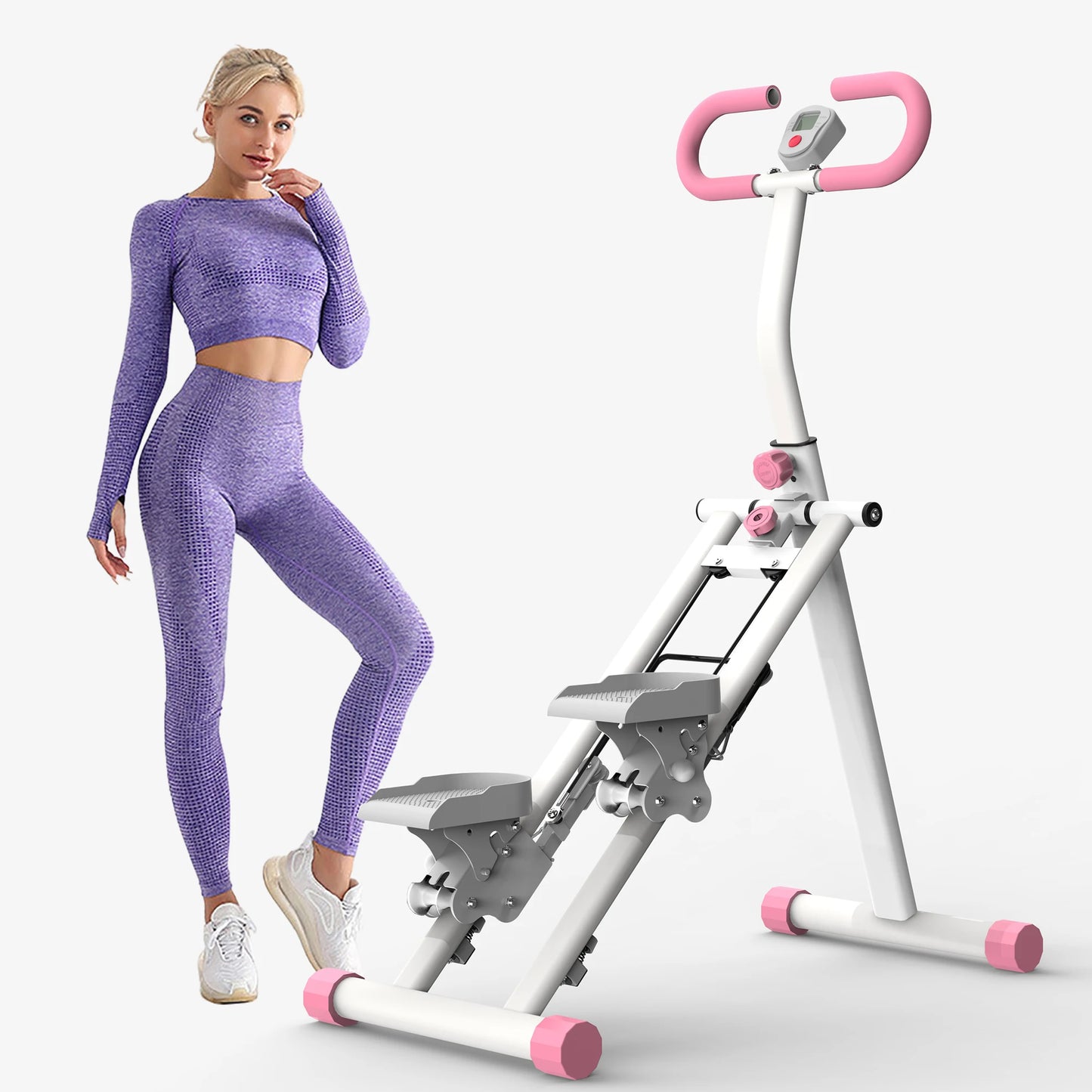 Stair Stepper Climber With Handlebar For Full Body Workout