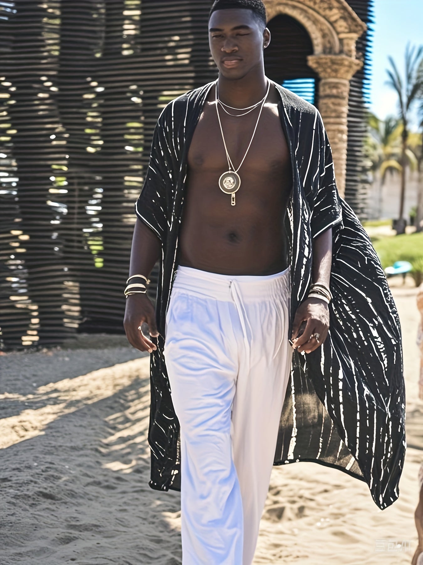 Blossom And Radiate Men Resort Kimono Wear For Vacations
