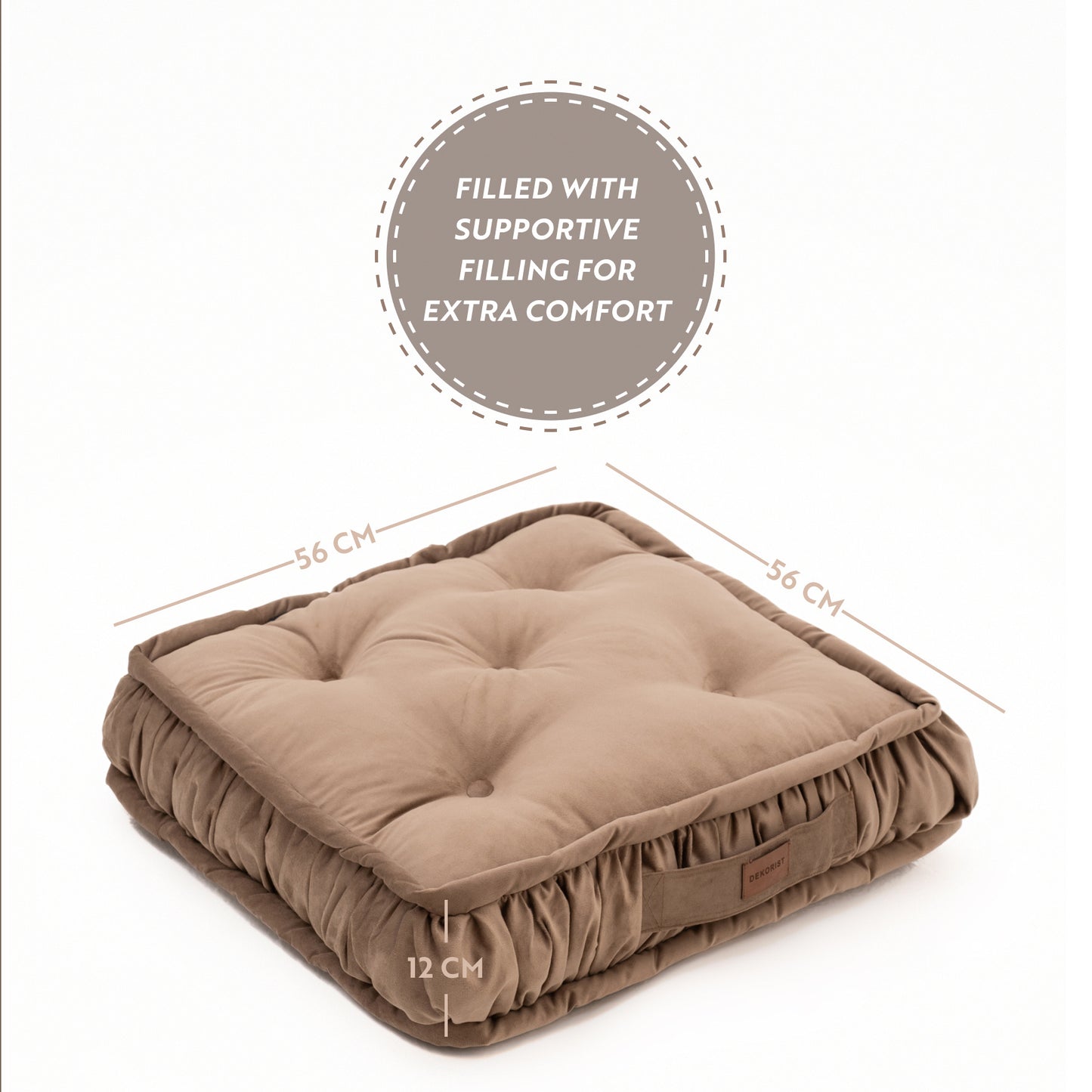 Dekorist Round Floor Cushions Soft Meditation Cushions