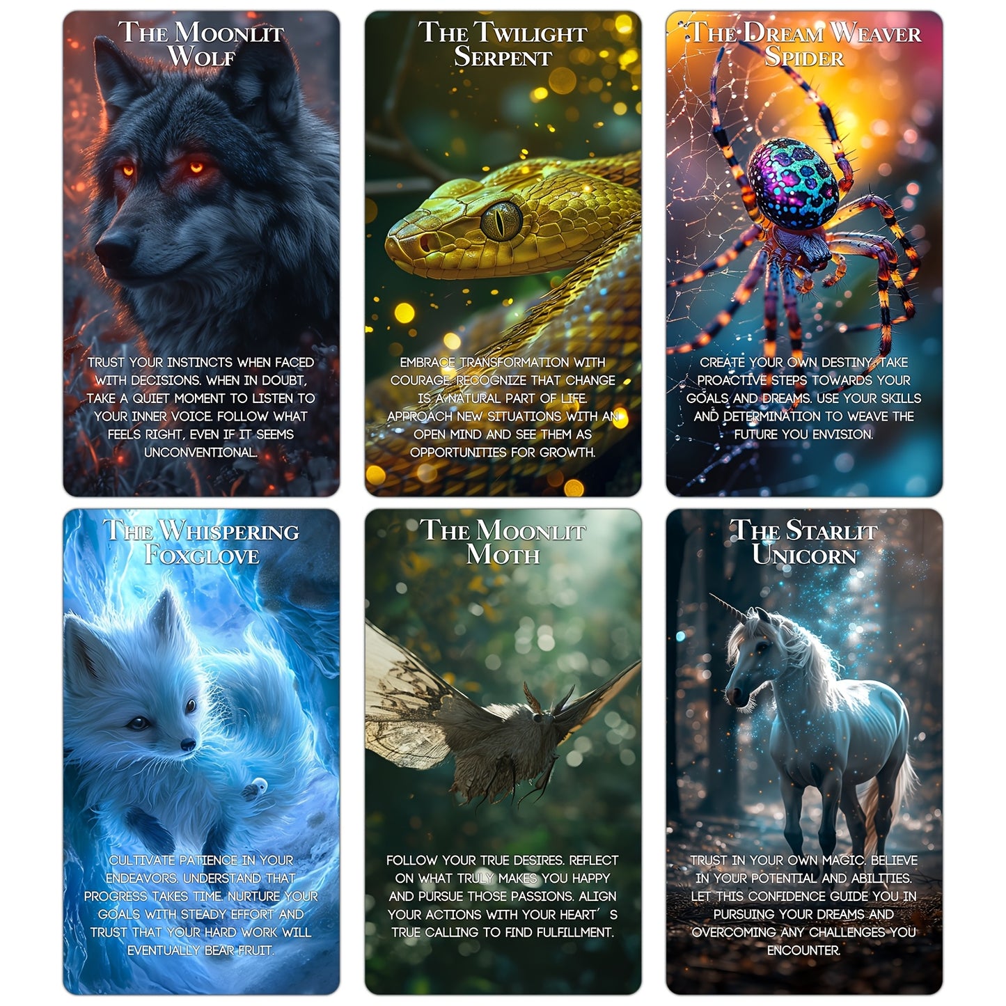 Blossom And Radiate Spirit Animals Oracle Cards Deck