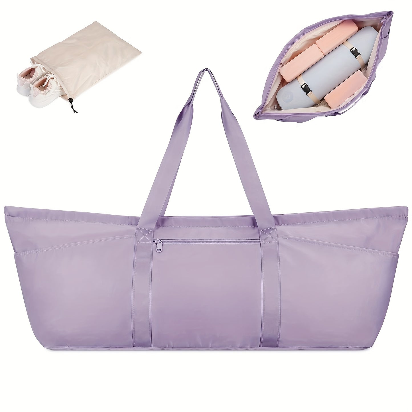 Blossom And Radiate Yoga Mat Bag With Shoes Wet Compartment