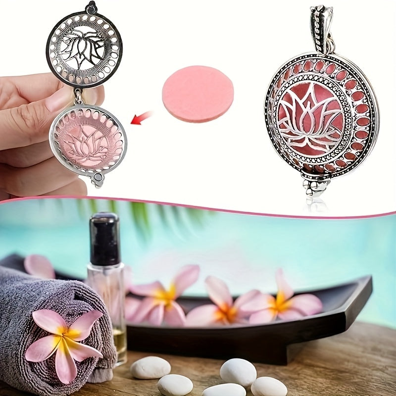 HICARER Essential Oil Diffuser Necklace Locket Pendant