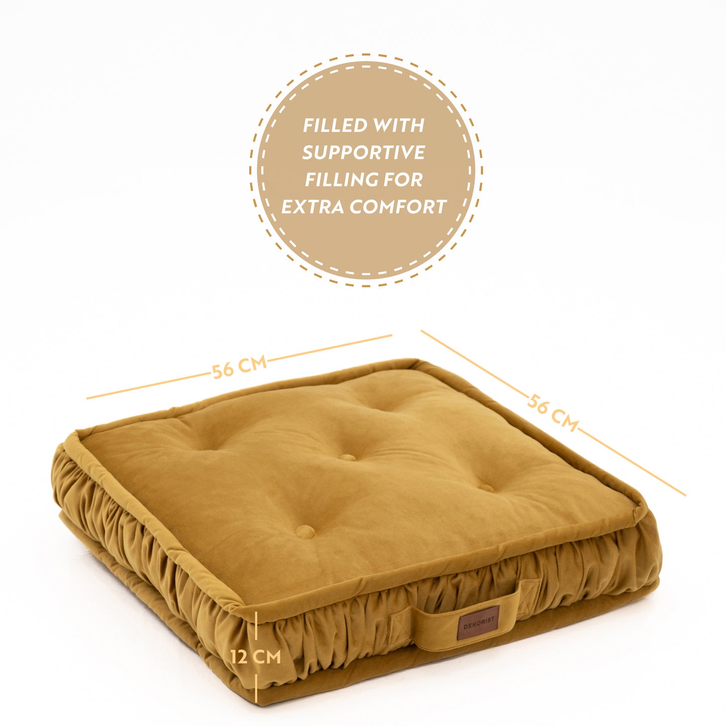 Dekorist Round Floor Cushions Soft Meditation Cushions