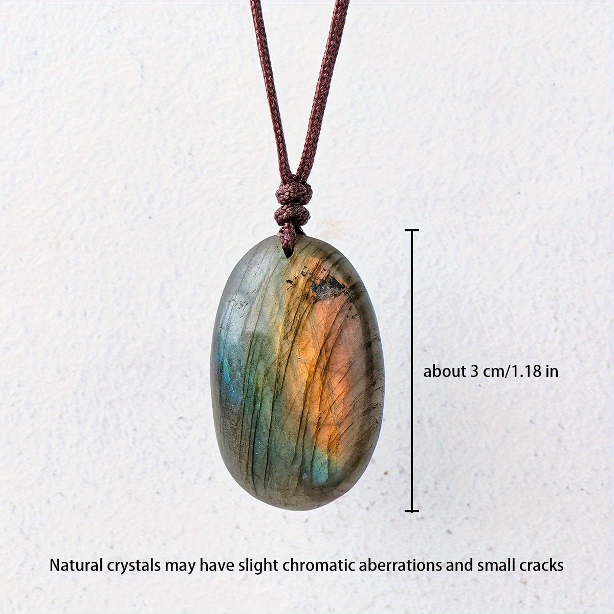 Blossom Radiate Labradorite Pendant Necklace Boho Style