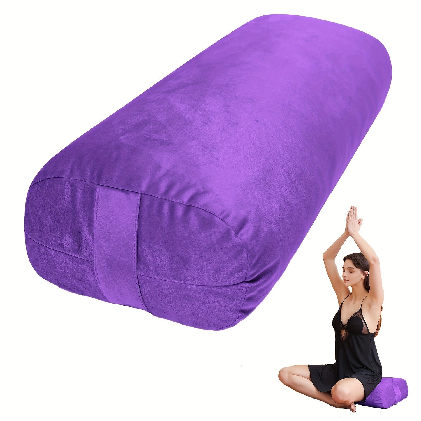 TOKSAY Yoga Bolster Pillow Restorative Yoga and Meditation