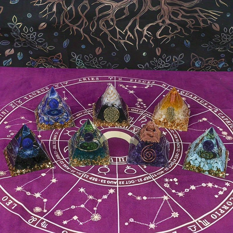 Orgone Pyramid Crystal Stone Handmade Home Decoration Gift
