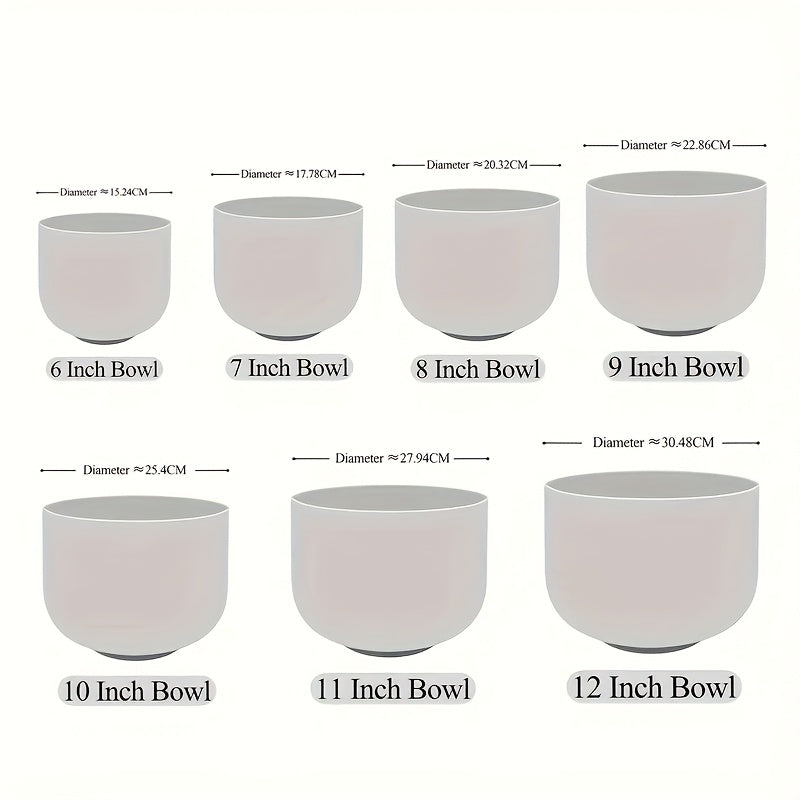 KVKA Crystal Singing Bowls Set Of 7 With Carry Bag