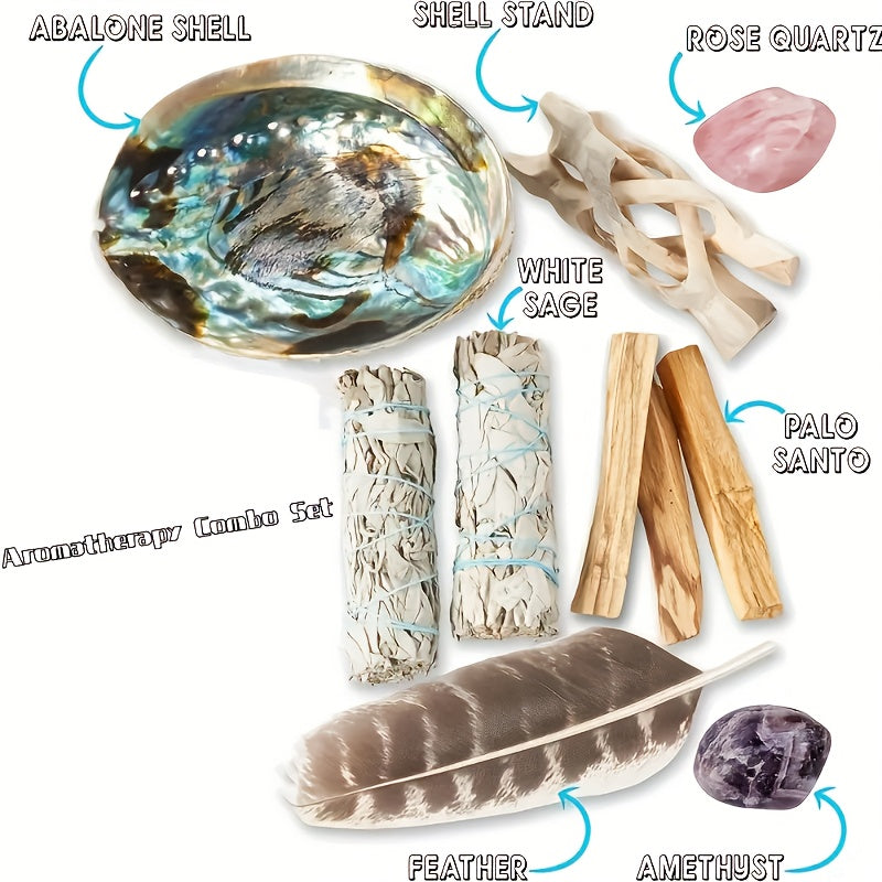 Blossom And Radiate Incense Gift Set Holy Wood Abalone