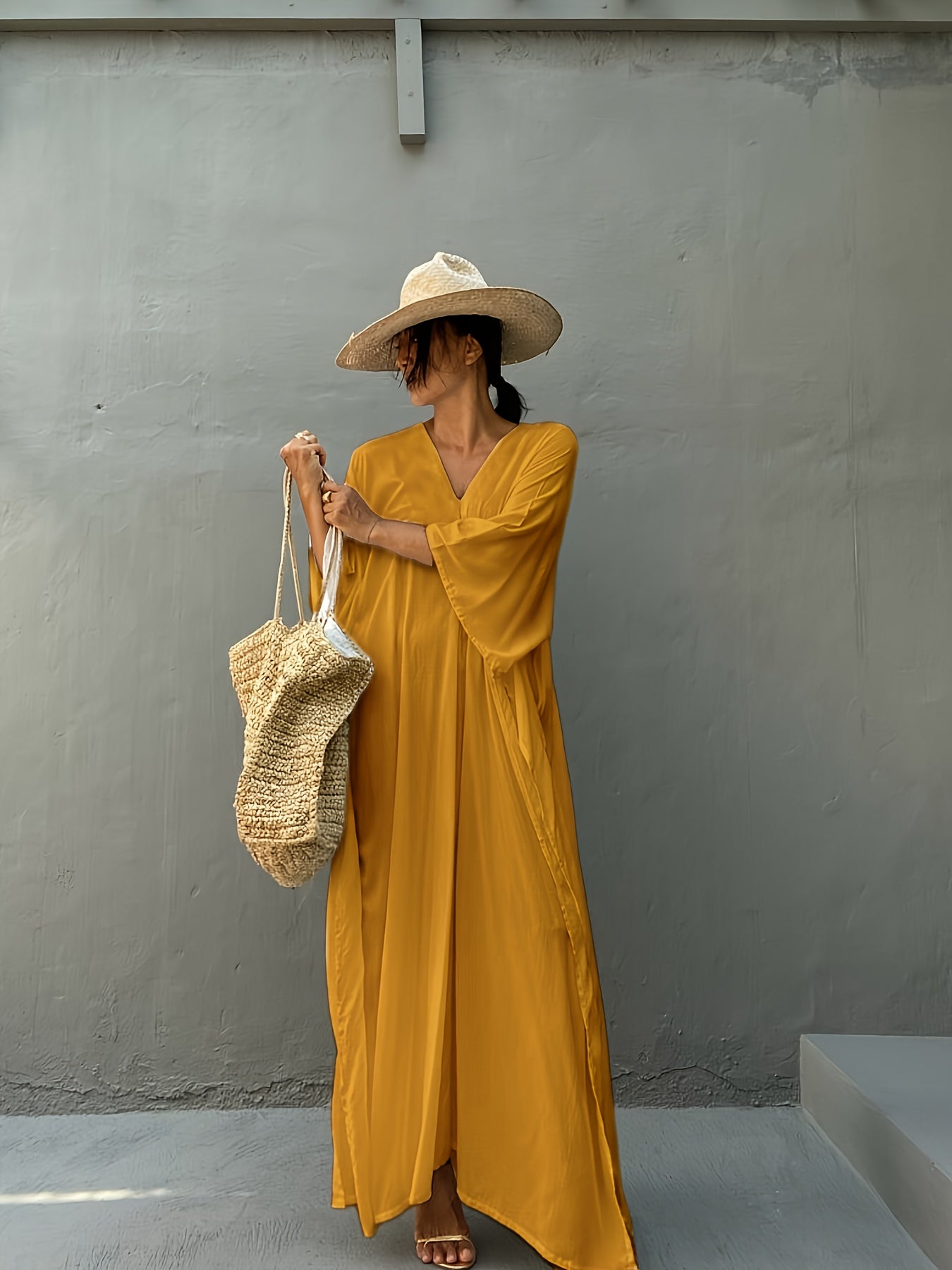 Ladies Sun Protective Boho Beach Shirt Coverup