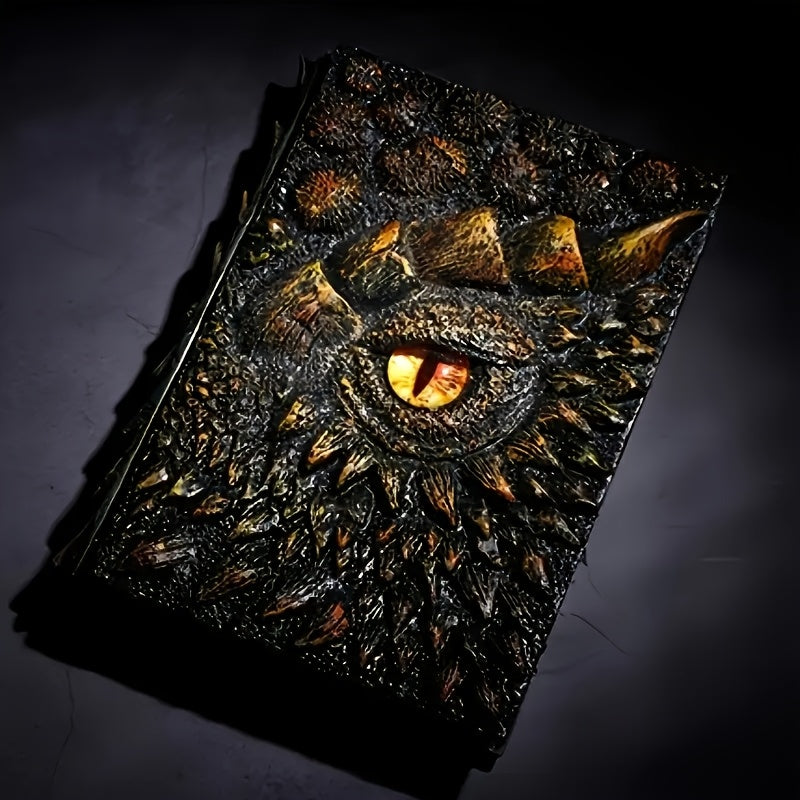 Blossom And Radiate Dragon Eye Embossed Notebook Journal