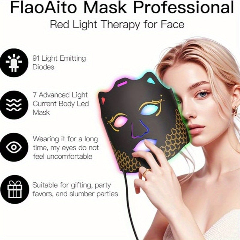 FlaoAito Red Light Therapy Mask LED Facial Device Pro