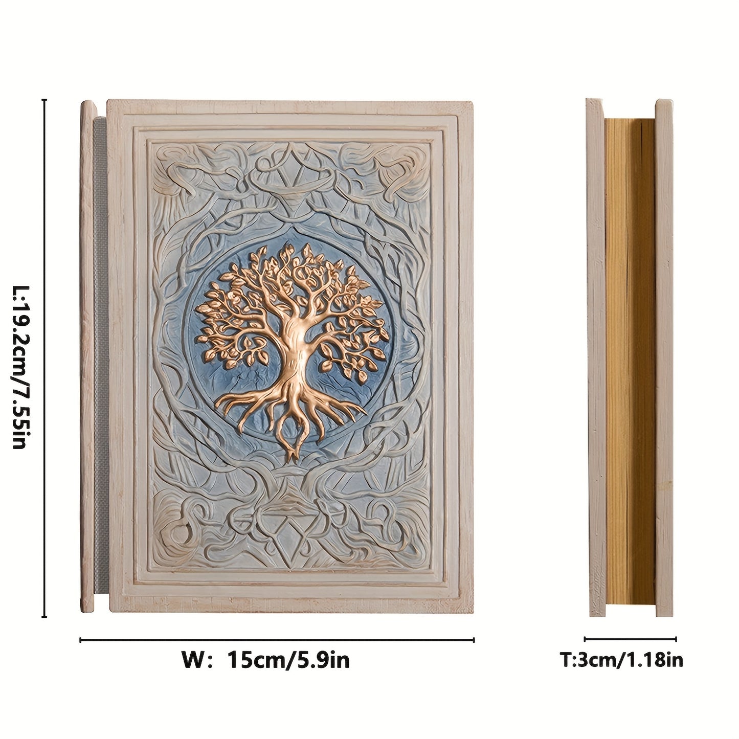 Blossom And Radiate 3D Embossed Tree Of Life Notebook