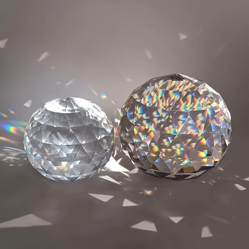 Blossom Radiate Crystal Glass Ball Rainbow Prism Home Decor