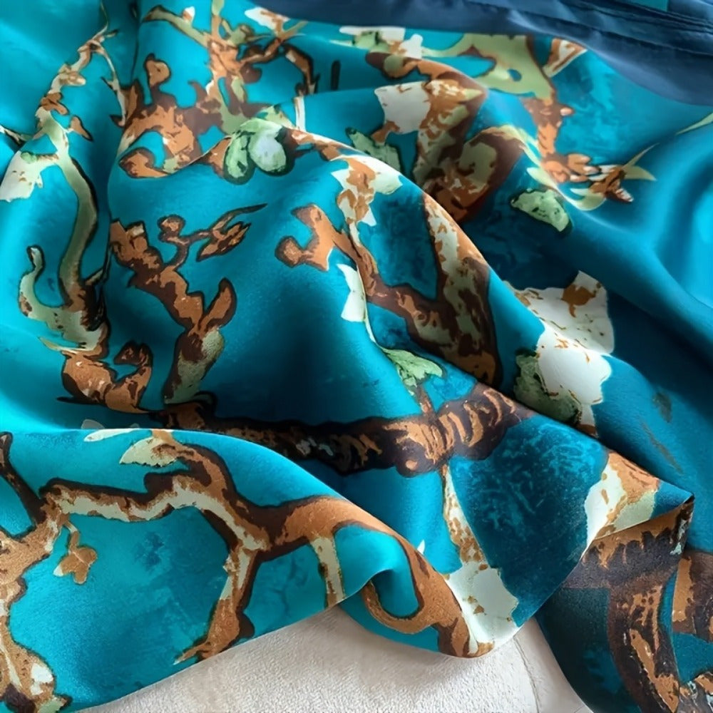 Blossom And Radiate Elegant Scarf Shawl Hooded Cape