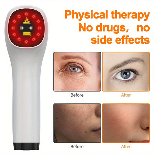 KTS Red Light Therapy Handheld Device 12x 650nm LEDs