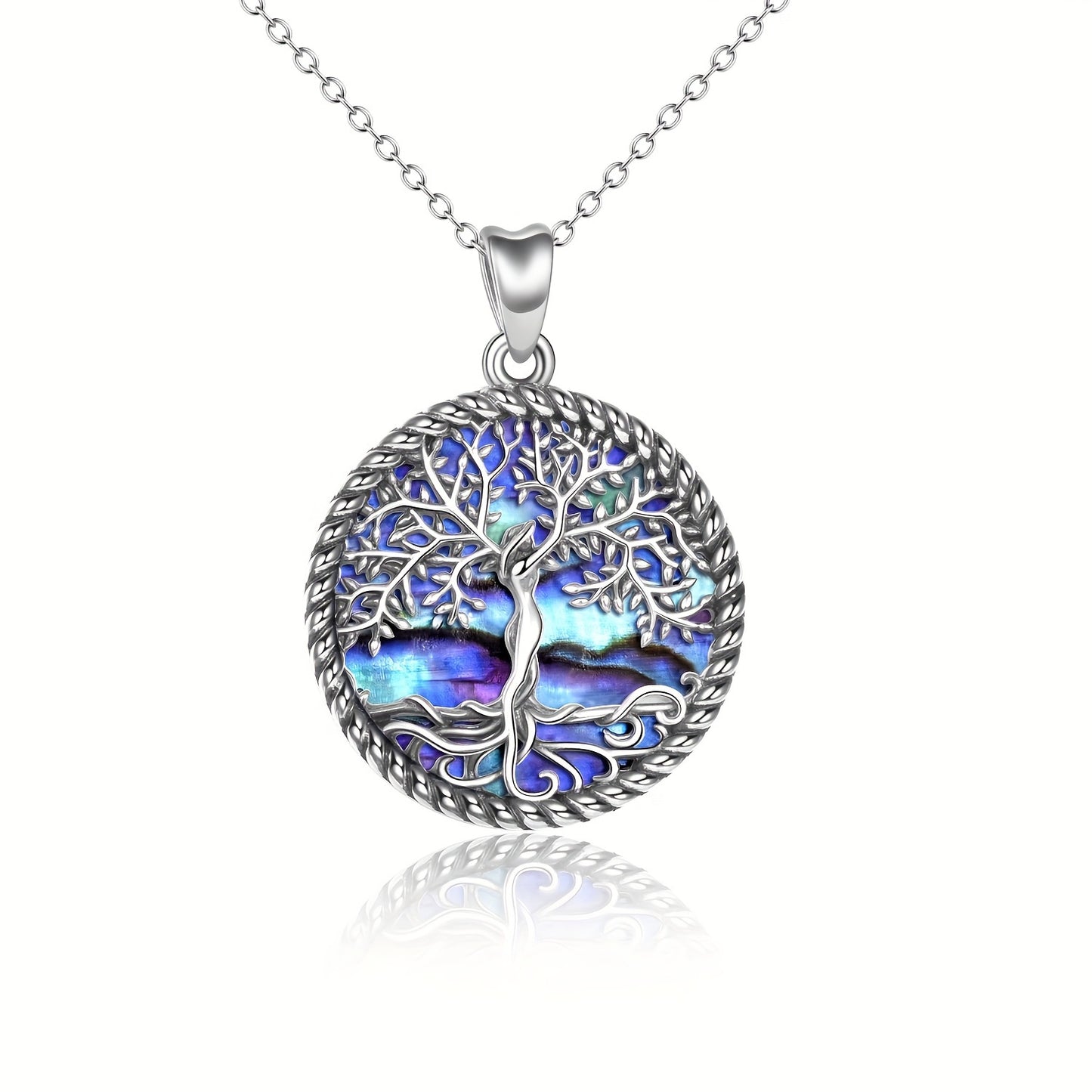 Blossom And Radiate Tree Of Life Necklace Onefinity Abalone