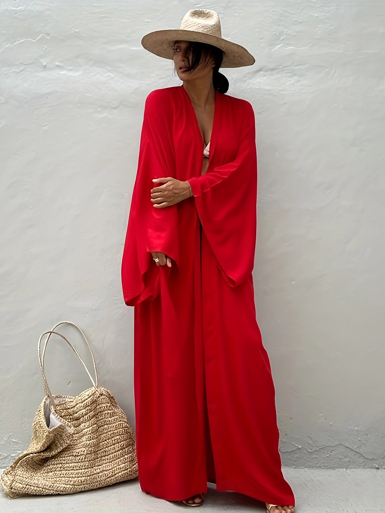 Womens Casual Short Sleeve Button Dress With Side Split