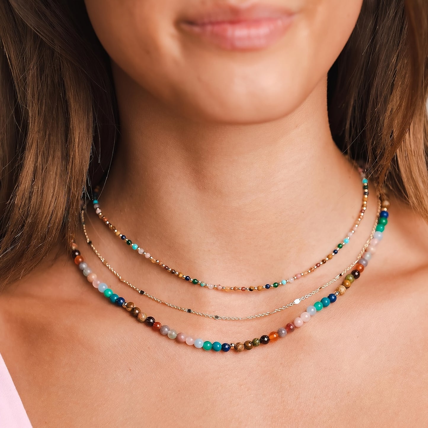 Blossom and Radiate TOEE ZUBY Bohemian Rose Quartz Necklace
