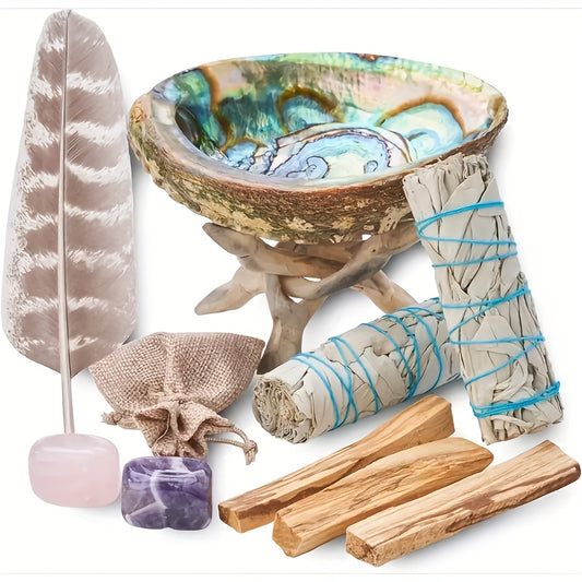 Blossom And Radiate Incense Gift Set Holy Wood Abalone