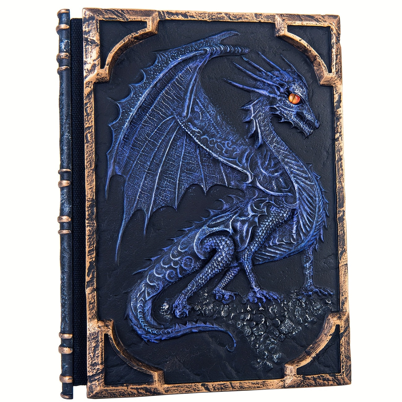 Flying Dragon Embossed Journal Notebook Resin Engraving