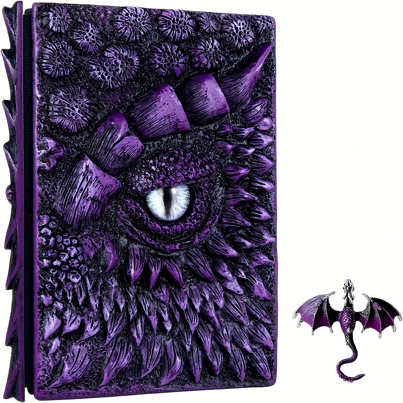 Blossom And Radiate Dragon Eye Embossed Notebook Journal