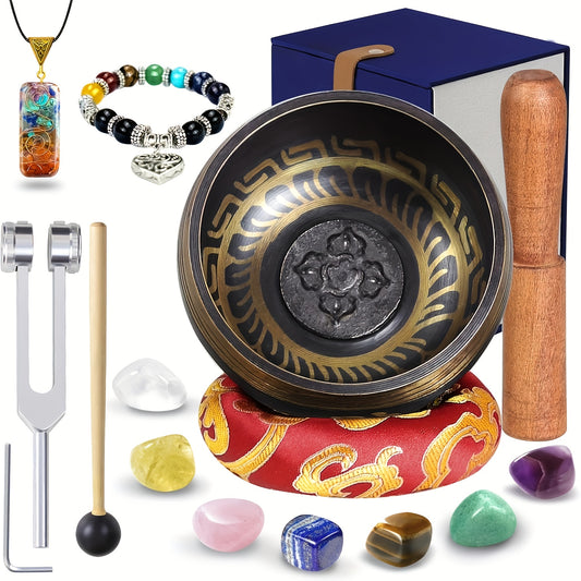 TATOODAA Tibetan Singing Bowl Meditation Set For Balance