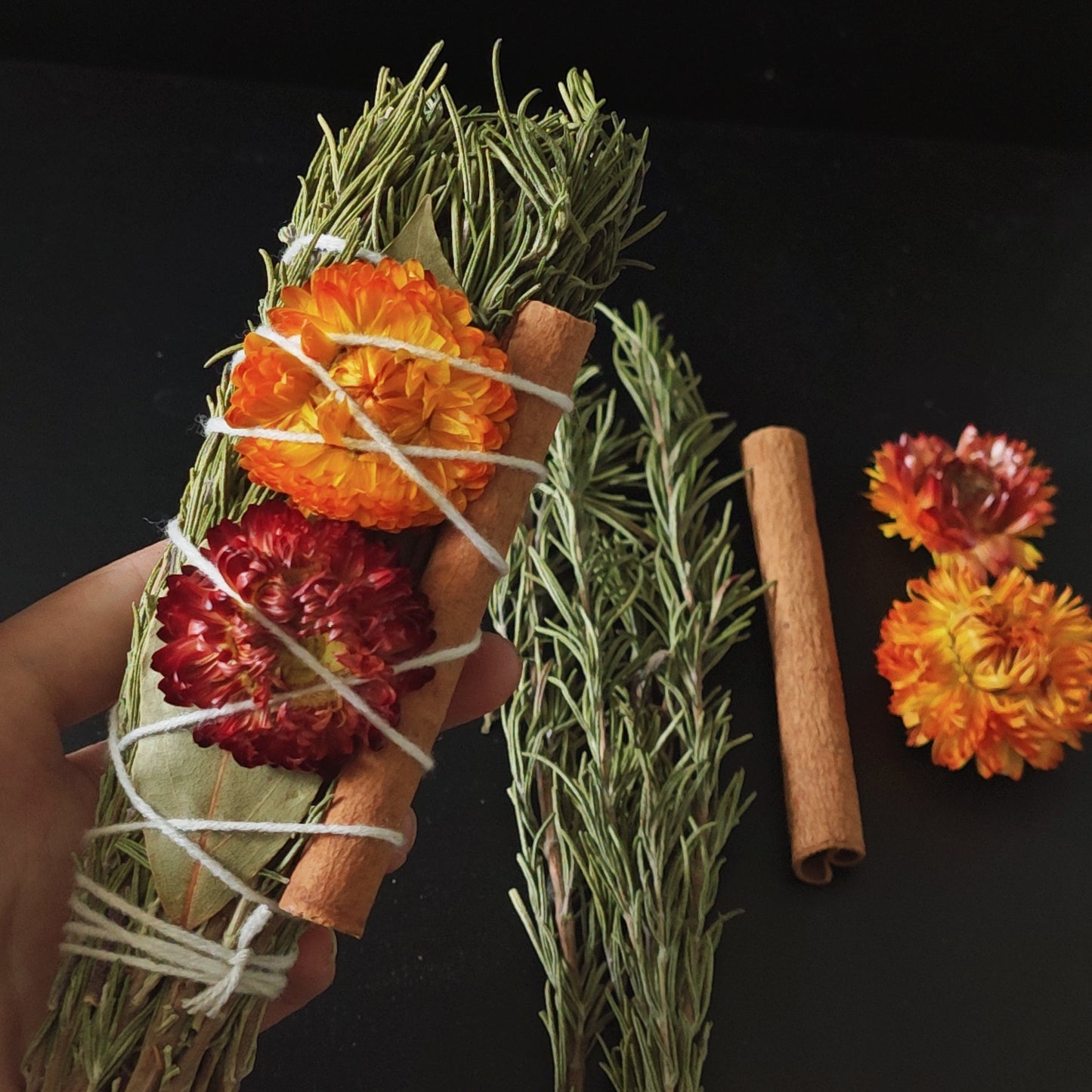 Rosemary Cinnamon Aromatherapy Stick Holiday Gift Home Decor Purify Space