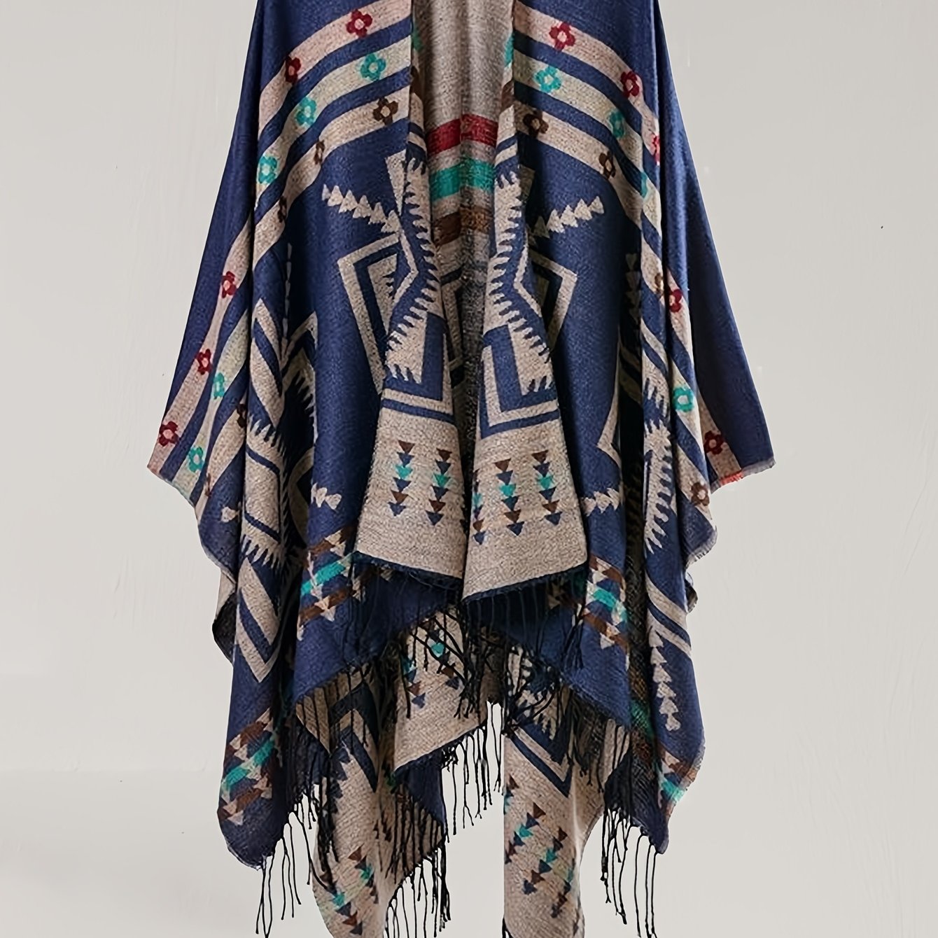 KTILG Ethnic Southwestern Shawl Scarf With Fringe Tassels